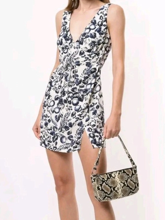 Reformation Dresses & Skirts - Reformation All Over Fruit Print Mini Slip Dress Womens Medium Sundress White